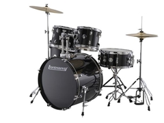 Ludwig Accent Drive Outfit #LC19511 - Black Sparkle - 5-piece Complete Drum Set with 22" Bass Drum